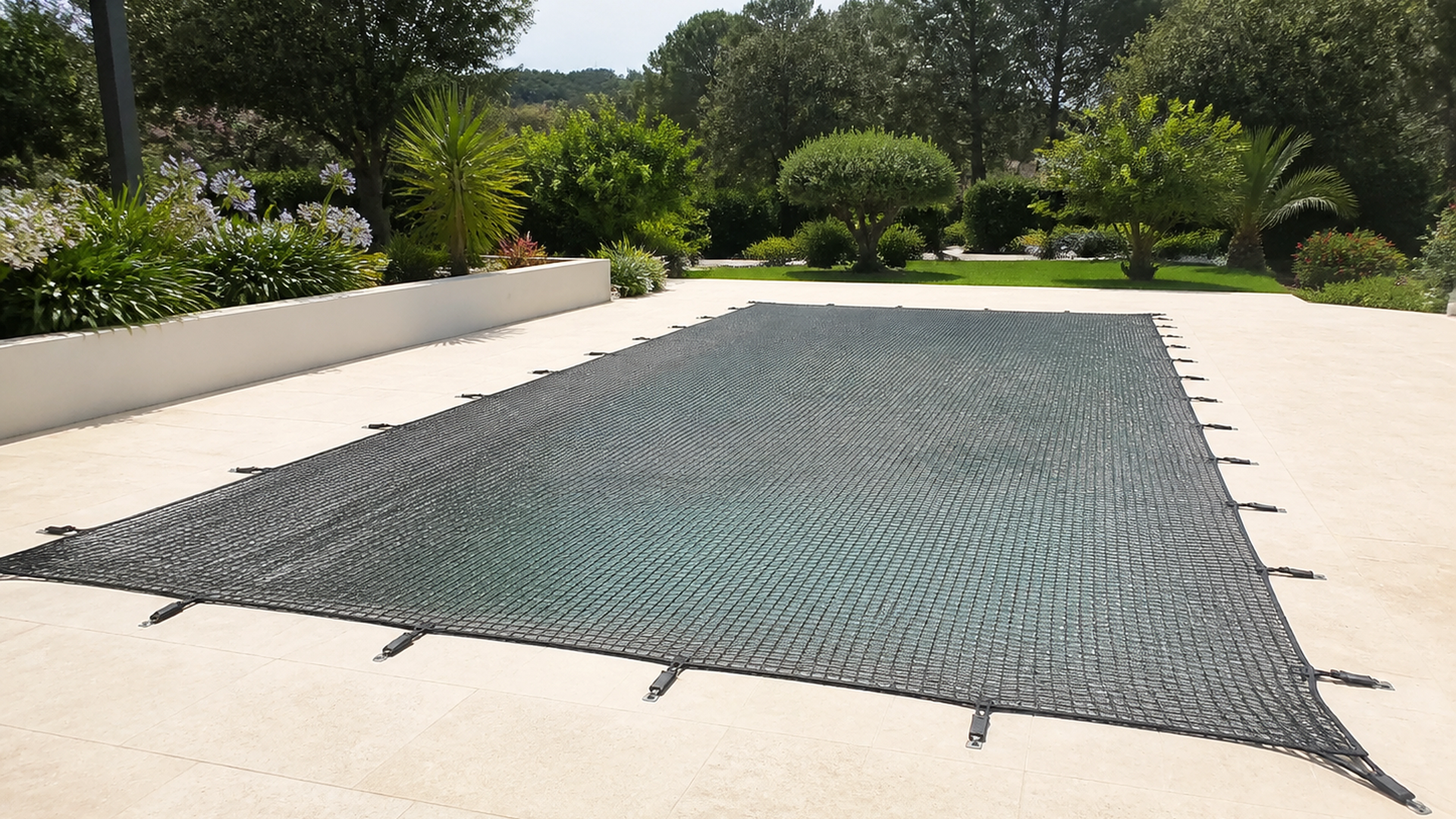 Illustration éditoriale pour l’article « Choisir le meilleur filet de sécurité pour piscine en 2026 »