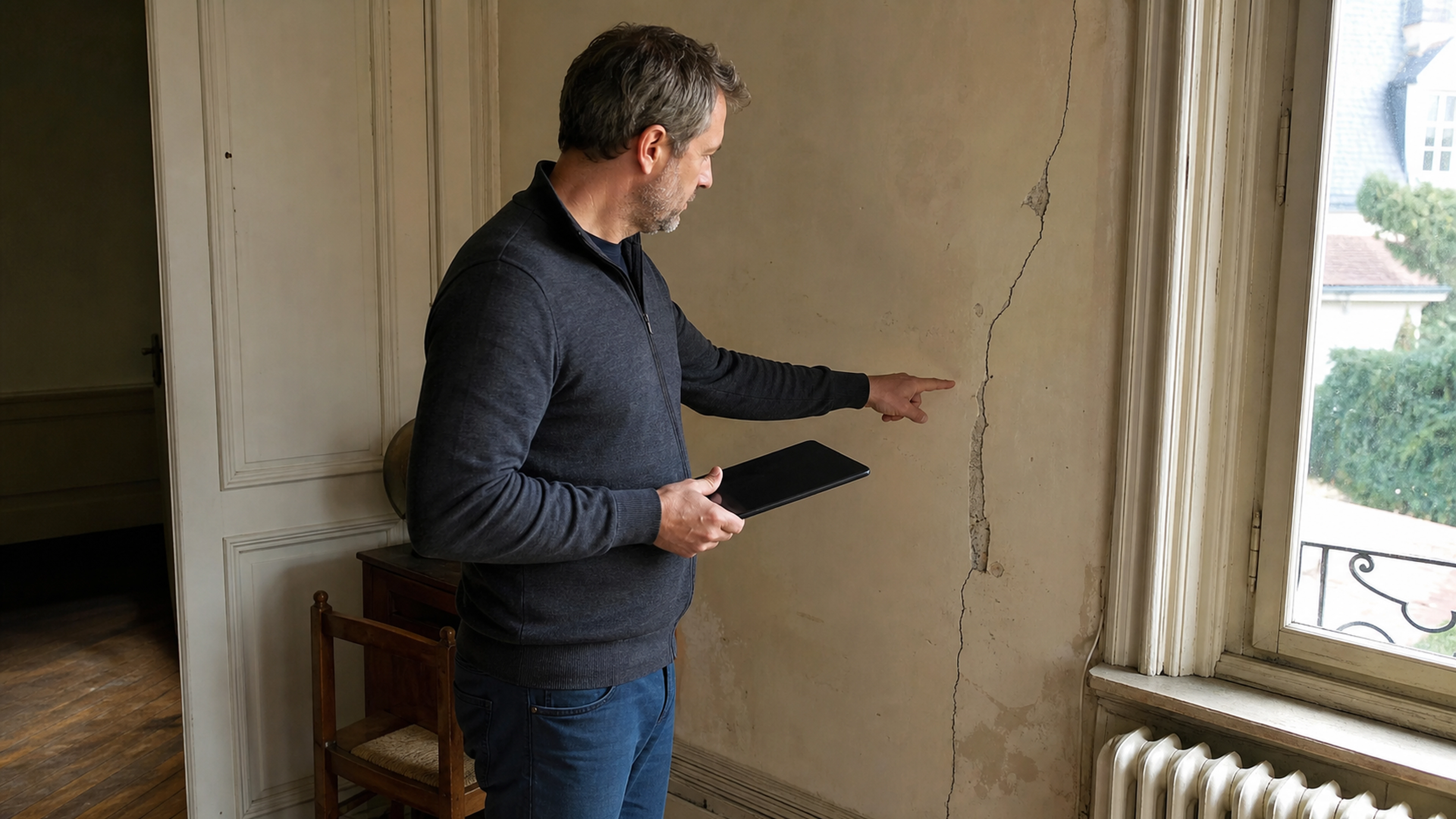 Illustration éditoriale pour l’article « Assurance fissure maison ancienne : l'indemnisation »